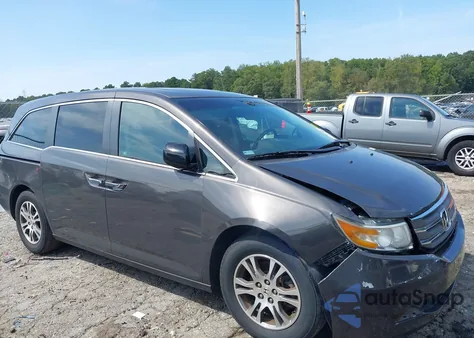 2012 Honda Odyssey Ex-L из США, поврежденный, VIN 5FNRL5H63CB077181